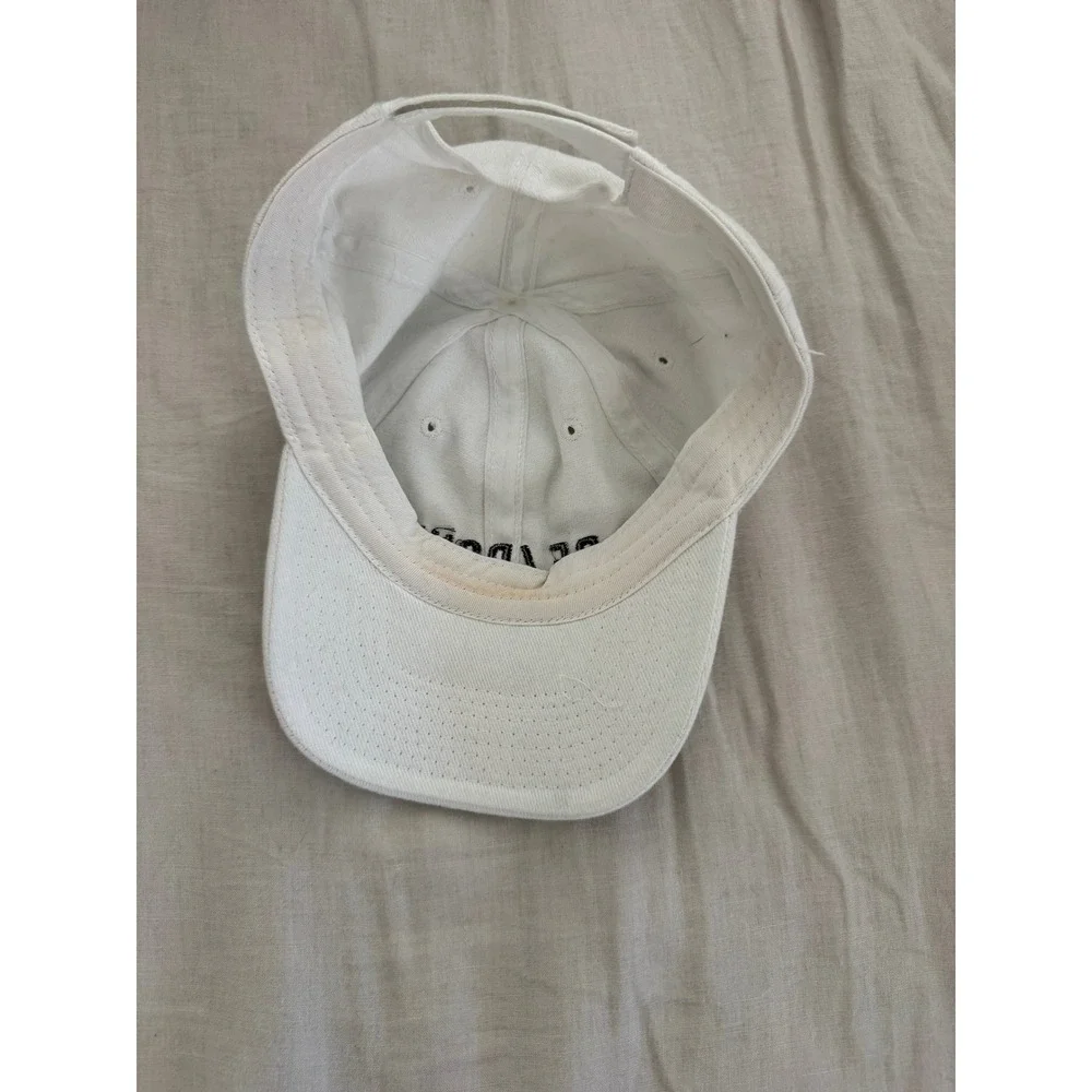 RE/DONE White Baseball Cap Embroidered Logo Adjustable Hat *Flaw*